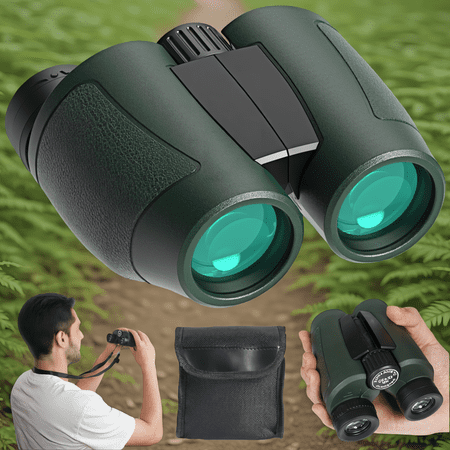 1 Pack 12x32 Binoculars for Adults Lightweight Waterproof Small Binoculars for Watching Hiking Travel Concerts