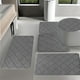 thumbnail image 5 of Set de alfombrillas de baño de espuma antideslizante de 5 piezas alfombras de baño absorbentes de agua blanda lavables a máquina, 5 of 7