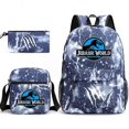 thumbnail image 1 of Three-piece schoolbag casual backpack for boys and girls students with printed large capacity outdoor backpack, 1 of 1