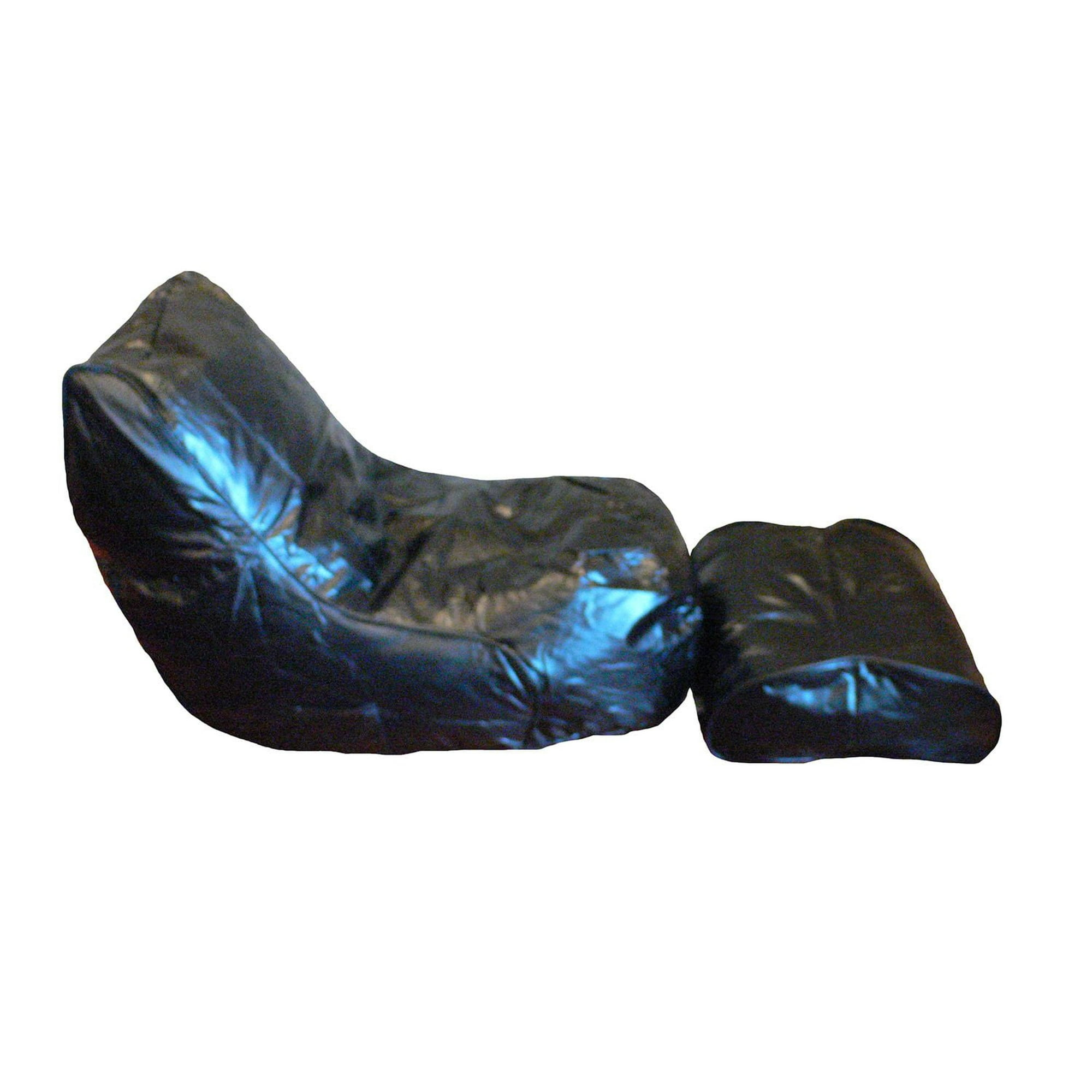 Boscoman Vinyl Bean bag Lounger with Footrest