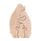 thumbnail image 3 of Adornos de animales de madera Abrazo Amor Estatuas y esculturas de madera Figura de animal de madera Estilo A, 3 of 9