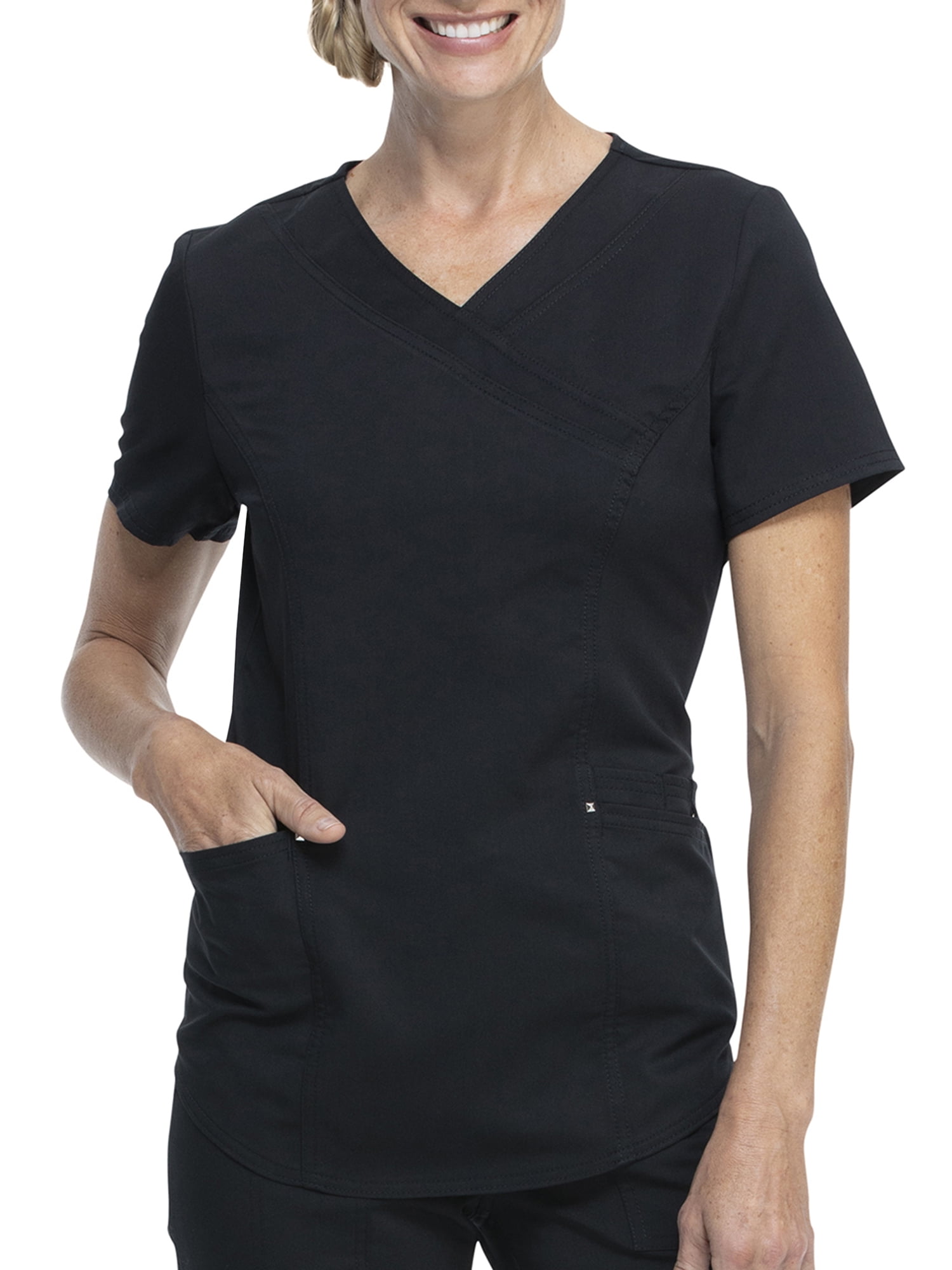 Download Scrubstar Women's Premium Ultimate Mock Wrap Scrub Top ...