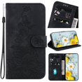 thumbnail image 1 of Case For Xiaomi Redmi Note 11s Embossed Lily Flip Wallet Premium Pu Leather Cover With Card Holder Compatible With Xiaomi Redmi Note 11s, 1 of 5