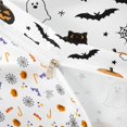 thumbnail image 4 of Homewish Halloween Pumpkin Ghost Twin Duvet Cover,Happy Bat Pattern Twin Bedding,White Orange Black,Halloween Reversible,2-Piece,1 Duvet Cover and 1 Pillowcase, 4 of 6