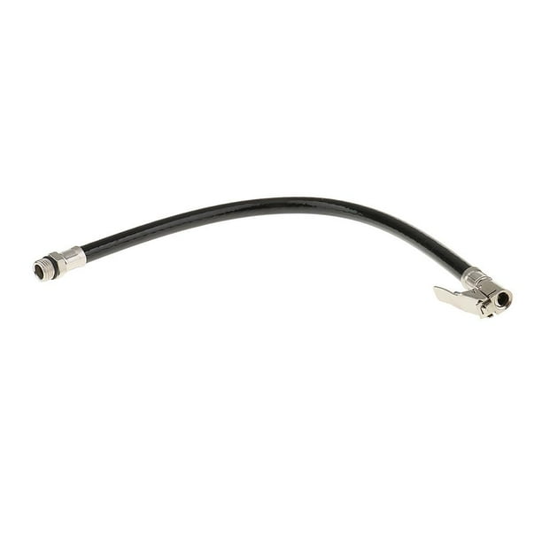 Inflador de Bomba de Neumático para Coche y Motocicleta con Manguera Flexible de Goma