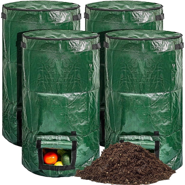 EcoNesxp Sacs de Pelouse Sacs de compost pour Transporter les Déchets de Feuilles