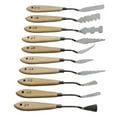 thumbnail image 3 of Palette Spatula Oil Painting Stainless Teacher Beginner Study Learning Iron Artist Mixing Scraper Portable Home Paint Tool Accessories for Teacher Type 3, 3 of 6
