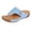 Sky Blue, variant on Womens Navy Wedge Sandals Comfortable Walking Shoes with Cushioned Insole, Breathable Cut-Out Thong Sandals for Women Casual Summer,Size 6