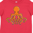 thumbnail image 4 of Inktastic Orange Octopus Boys or Girls Toddler T-Shirt, 4 of 5