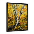 thumbnail image 2 of Designart 'Birches In Yellow Autumn Wood Forest' Country Framed Art Print, 2 of 4