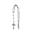 thumbnail image 2 of Saint Benedict Hematite Rosary, 2 of 2