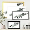 thumbnail image 4 of Designart 'Black and White Portrait Fox' Farmhouse Framed Art Print, 4 of 4