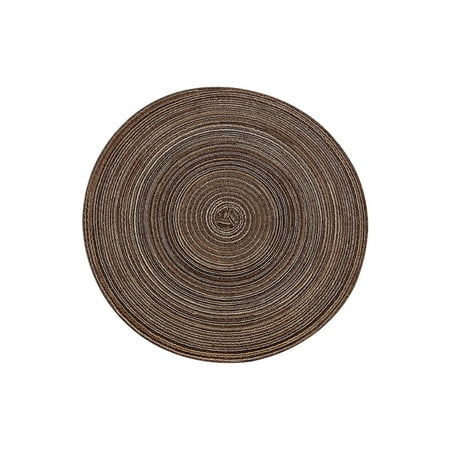 

AXXD Christmas Decorations 18cm Ramie Cotton Yarn Table Mat Insulation Pad (Satin Dyeing) Room Decor For Reduced Price