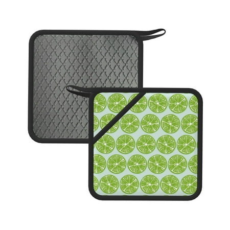 

Lukts Green Lemon Slices for Silicone Anti-hot Mats - Heat Resistant for Kitchen Counter Dish Drying Mat Silicone Trivets Hot Pads for Kitchen Counter