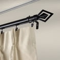 thumbnail image 2 of Terreca Double Curtain Rod 1" OD 48-84 inch - Black, 2 of 3