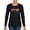 Black, variant on Peace Love Baseball Sports Womens Graphic Long Sleeve T-Shirt, Royal, Large