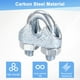 thumbnail image 4 of Uxcell 10-Pack Abrazaderas de Cable, Clip de Cable de Acero al Carbono M3, Sujetador de Silla de Perno en U, 4 of 6