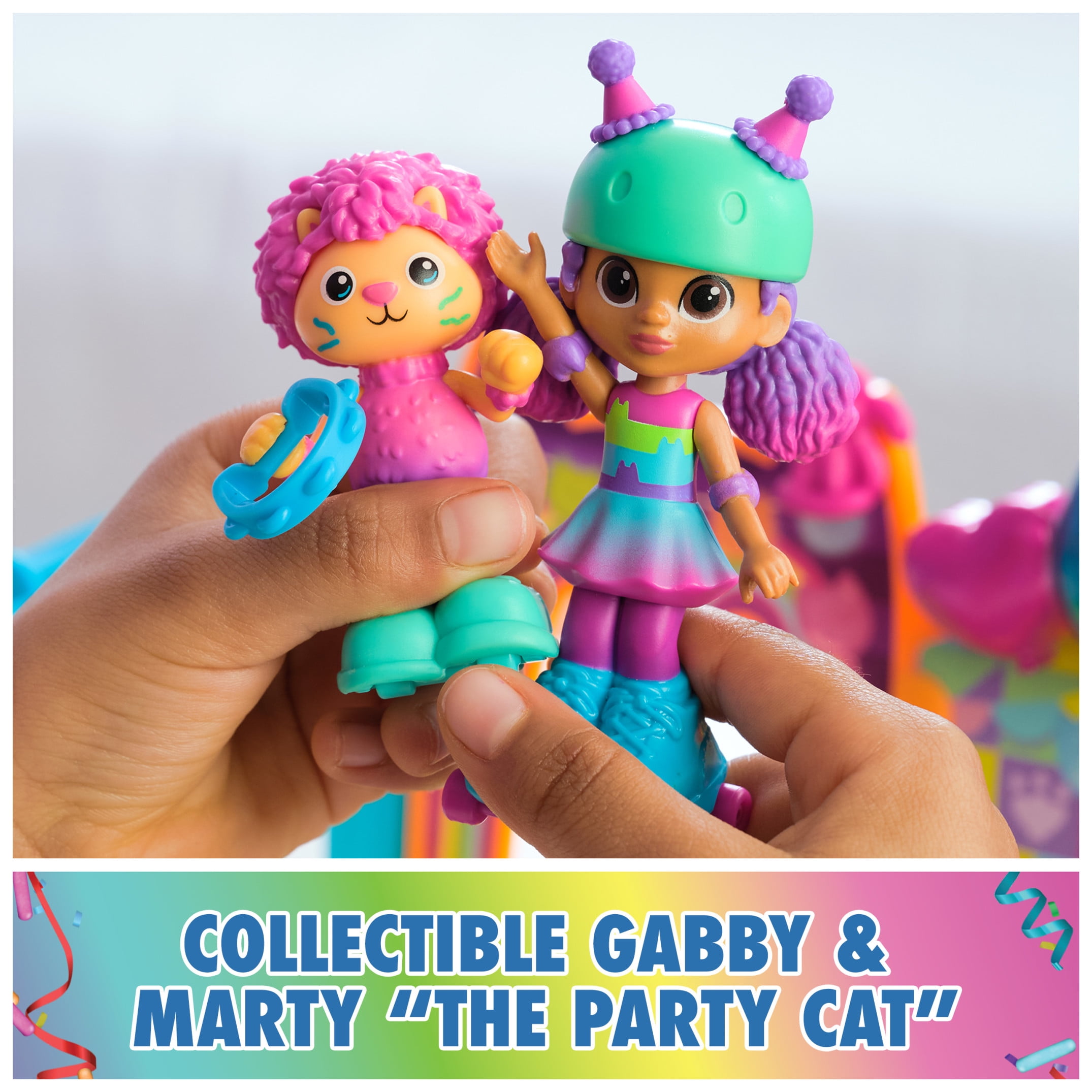 Gabby’s Dollhouse, Party Room Playset with Toy Figures, Furniture & Accessories