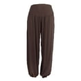 thumbnail image 2 of HTNBO Womens Harem Yoga Loose Pants Elastic Casual Cotton Soft Sports Dance Boho Tops, 2 of 4