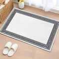 thumbnail image 2 of White Greek Key Large Area Rugs for Bedroom Living Room, Soft Non Slip Carpet Bedside Rug, Geometric Greece Ancient Farmhouse Geo Rectangular Floor Cover Kitchen Accent Rug 2'x3' for Office, 2 of 9