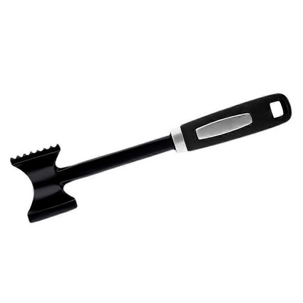 Black Double Side Meat Tenderizer Hammer for Kitchen Use Stainless Steel Zinc Alloy Safe and
