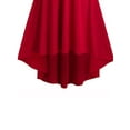 thumbnail image 4 of Qiylii Women Christmas Dress Off-the-shoulder Plush Deep V-neck Spaghetti Dress, 4 of 6