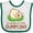 White and Green, variant on Inktastic Grandma's Little Dumpling Boys or Girls Baby Bib