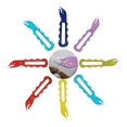 thumbnail image 1 of 8pcs Elastic Hair Tie Cutter Rubber Band Cutter Rubber Band Remover Easy to Remove Disposable Rubber Band Tool and Accessories Supplier for Hairstyle Gift&nbsp;for Kids Girls Women (Random Color), 1 of 5