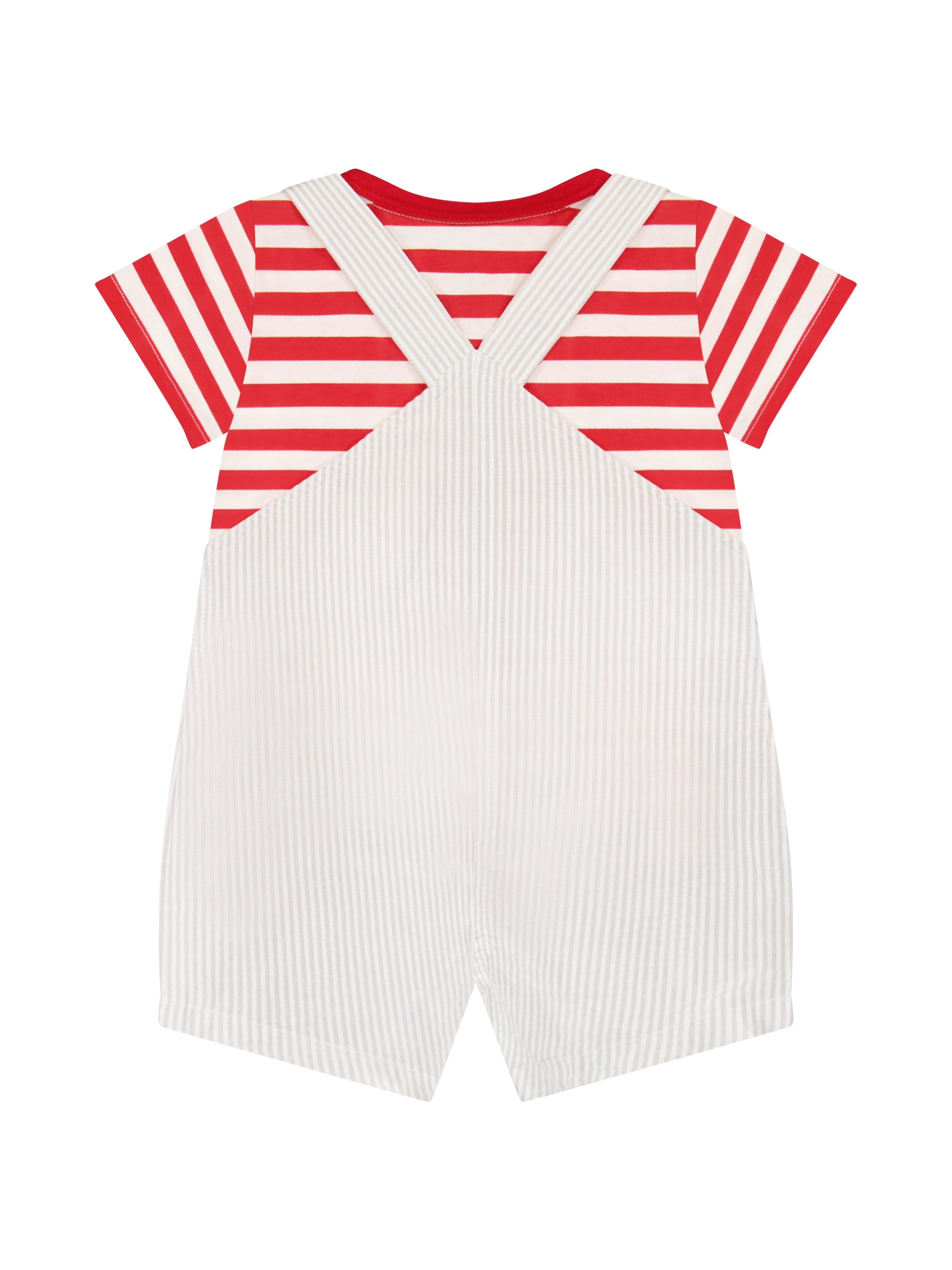 Cat In The Hat Baby Boy 2 Piece Shortall Set, Sizes 0-24 Months