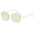 thumbnail image 4 of KAKOWELY 1 par de gafas de sol de moda sin montura para fiesta, gafas con forma de manzana, gafas para mujeres y hombres, 4 of 4