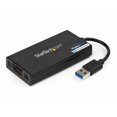 thumbnail image 1 of StarTech.com USB 3.0 to HDMI Adapter, 4K 30Hz Ultra HD, DisplayLink Certified, USB Type-A to HDMI Display Adapter Converter for Monitor, External Video & Graphics Card, Mac & Windows - USB to HDMI Adapter (USB32HD4K) - Adapter cable - TAA Compliant - USB Type A male to HDMI female - 7.9 in - black - USB power + audio - for P/N: HDDVIMM3, HDMM12, HDMM15, HDMM1MP, HDMM2MP, HDMM3, HDMM3MP, HDMM50A, HDMM6, HDPMM50, 1 of 7