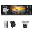 thumbnail image 1 of Multimedia Estéreo para automóvil Radio para automóvil de un solo DIN Pantalla digital de 4.1 pulgadas Audio Bluetooth y llamadas manos libres Receptor de radio FM Reproductor MP5 Soporte AUX TF USB S, 1 of 5