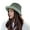 Green, variant on Holzlrgus Winter Fluffy Bucket Hat for Women Girls Fuzzy Warm Bucket Hat with Faux Fur for Kids Reversible Fisherman Cap