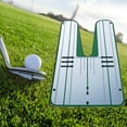 thumbnail image 4 of Golf Putting Alignment Mirror Lightweight Training putting mat Beginners put for Home Backyard Office Green, 4 of 8
