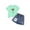 Green, variant on Shadoumai Tween Girls 2 Piece Outfits Short Sleeve Bow Top and Pleated Skirt Sets Summer Clothes, Size 7-14 Years