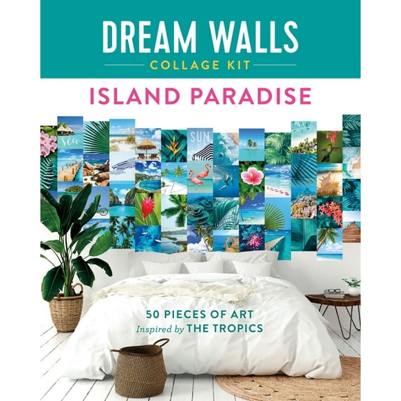 Dream Walls Collage Kit: Dream Walls Collage Kit: Island Paradise : 50 Pieces of Art Inspired by the Tropics (Paperback)