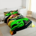 thumbnail image 3 of Castle Fairy Sport Car Queen Comforter Set,Geometric Checkered Flag Bedding Comforter Set, 3 of 8