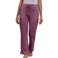 thumbnail image 1 of Innerwin Bottoms Solid Color Ladies Yoga Pants Sport Elastic Waist Tummy Control Trousers Wine Red S, 1 of 2