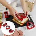 thumbnail image 3 of I Love U Sandwich Molds 3Pcs, Food Grade, Reusable, Non-Slip, Heat-Resistant, Sandwiches Maker, Stainless Steel, Valentine's Day Cookie Vegetables Sandwich Cutters, Kitchen Gadgets, 3 of 8