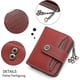 thumbnail image 4 of Wallet For Women, Genuine Leather Small Rfid Blocking, Bifold Zipper Pocket Card Holder With Id Window, Elegant Design, Compact Size, Anti-Digital, 4 of 5