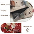 thumbnail image 6 of 3'x5' Area Rugs, Red Snowman Christmas Indoor Outdoor Area Rug for Living Room Bedroom, Xmas Stocking Winter Snowflake Washable Bathroom Rugs Kitchen Floor Carpet Mats Home Decor Aesthetic, 6 of 8