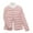 Pink, variant on Winter Down Coat Thickened Padded Round Neck Pockets Button Down Windproof Long Sleeves Heat Retention Warm Daily Cold Weather Outwear Cotton Jacket