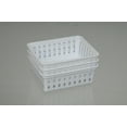 thumbnail image 6 of (3 pack) Mainstays Square Mini Plastic Storage Trays, Stackable, White, 3-Pack, 6 of 11