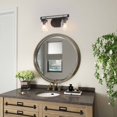 thumbnail image 4 of LNC 2-Light Farmhouse Bathroon Vanity Light with Mason Jar Shade,Black&Wood Finish, 4 of 8