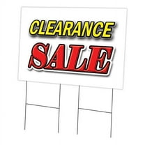 24 x 36 in. Clearance Sale Yard Sign & Stake