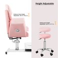 thumbnail image 4 of Reclining Pedicure Chair with Foot Bath, No Plumbing Spa Pedicure Station for Nail Tech, 360° Swivel Adjustable Pedicure Unit with Stool, 4 of 9