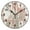 Black, variant on 9.84in Castle PVC Canvas Wall and Table Clock with Canvas Texture, Black or Gold Hands