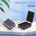 thumbnail image 2 of 30 pc 30pcs Black Plastic Brooch Storage Boxes 2.6x1.7x0.88inch Small Jewelry Brooch Storage Holder with Protective Foam for Displaying Necklaces Medals Bangles, 2 of 5