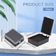 thumbnail image 2 of 30 cajas de plástico negras para guardar broches, 2,6 x 1,7 x 0,88 pulgadas, pequeñas cajas para guardar broches con espuma protectora., 2 of 5