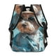 thumbnail image 4 of Fotbe Stylish Dog in Denim Outfit Mochila Casual con Estampado para Escuela, Viajes y Actividades al Aire Libre - Duradera, Ligera y Cómoda, 4 of 5